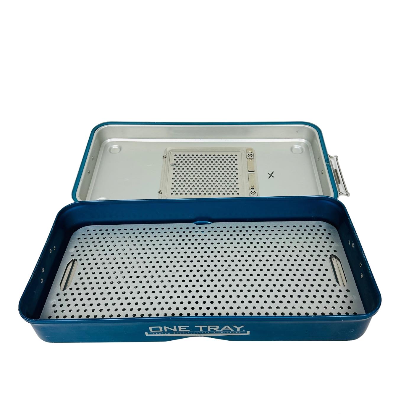 One Tray Rigid Sterilization Container 21€L X 12€W X 6€H