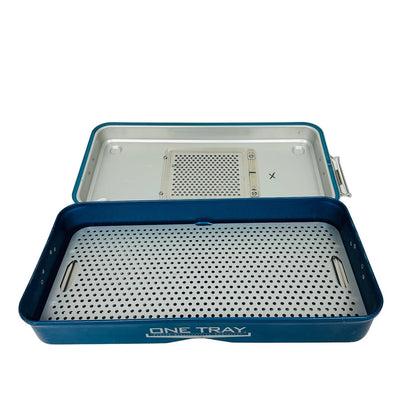 One Tray Rigid Sterilization Container 21€L X 12€W X 6€H