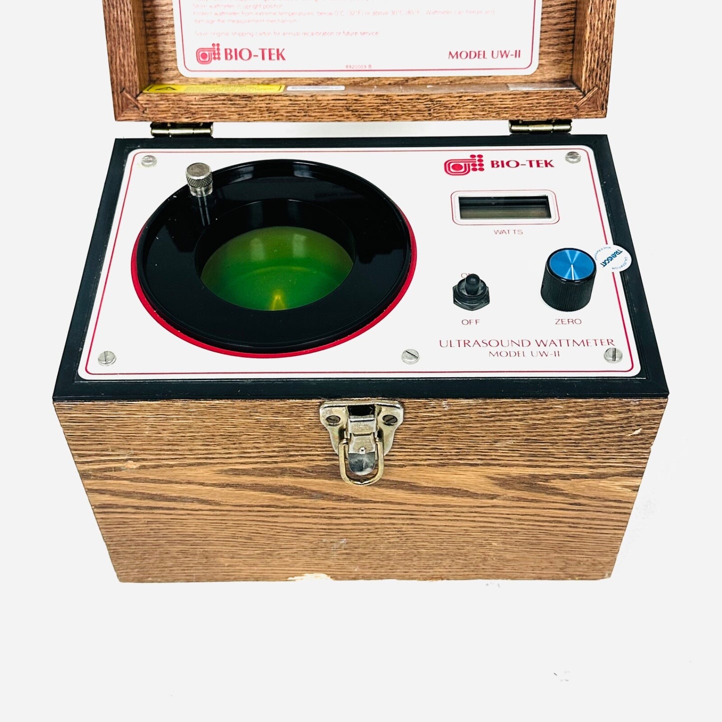 BIO-TEK MODEL UW-II Ultrasound Wattmeter