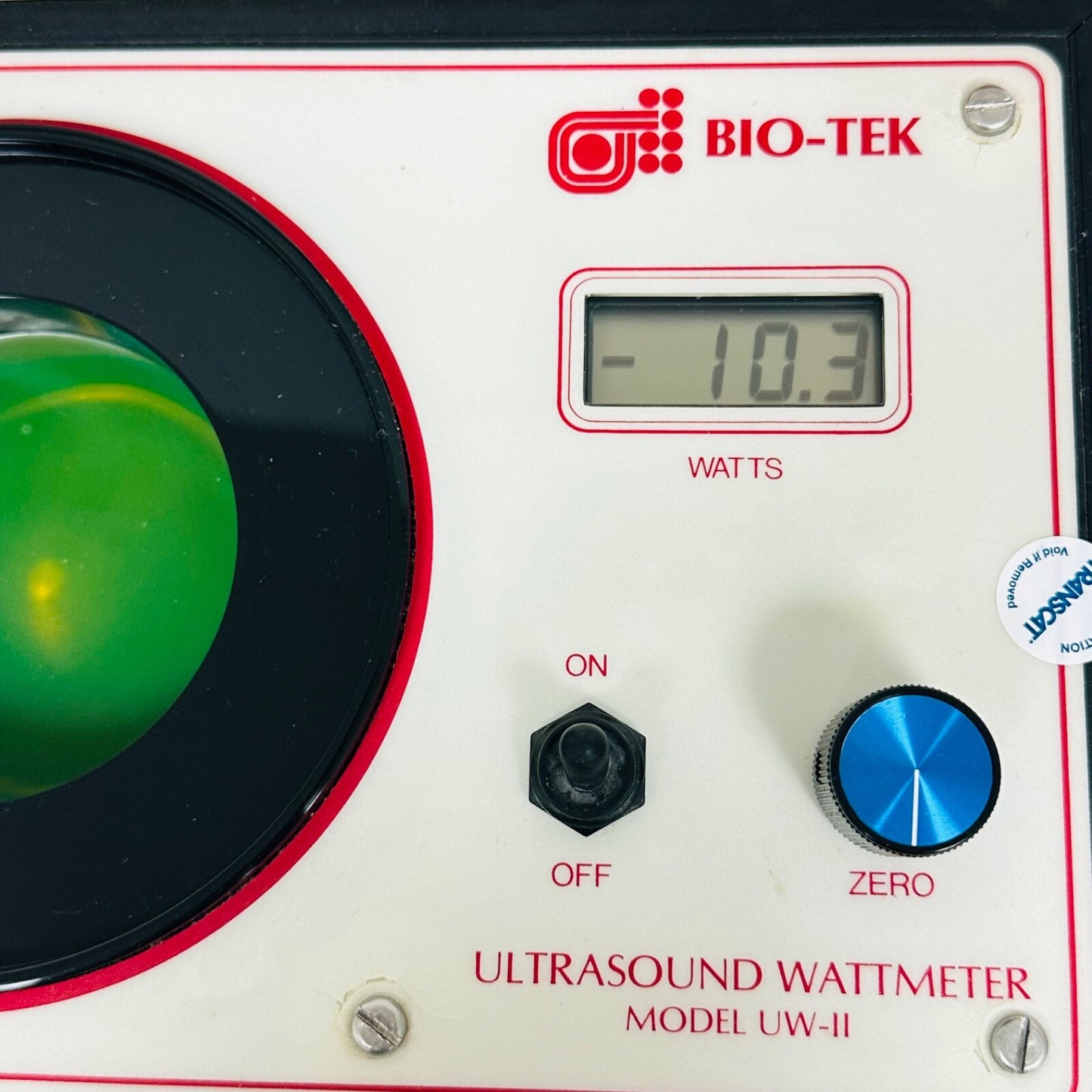 BIO-TEK MODEL UW-II Ultrasound Wattmeter
