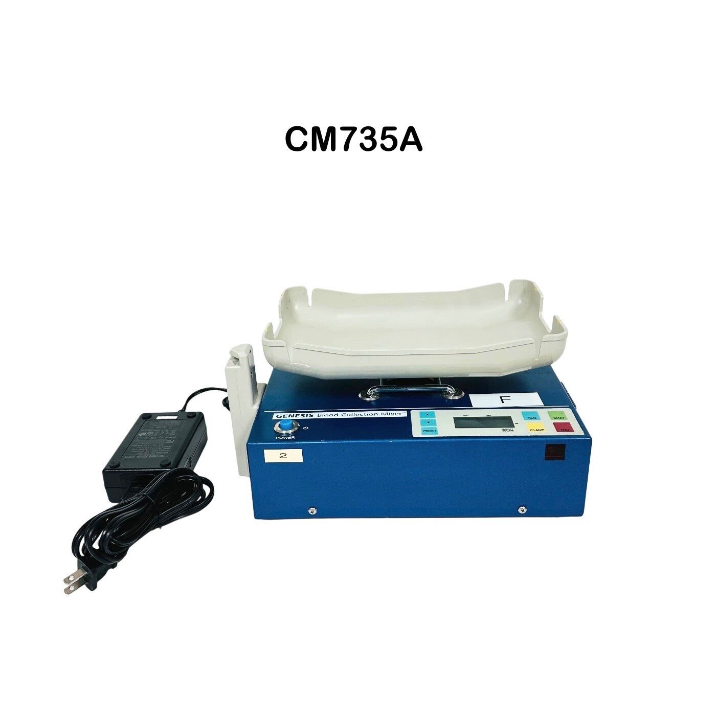 GenesisBps CM735A Automated Blood Collection Mixer W/ Tray , Battery & Charger