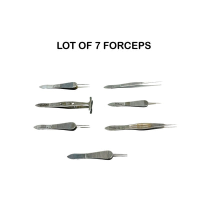 Symmetry / Waalcott / Ssi / Konig / V Mueller Lot Of 7 Surgical Forceps