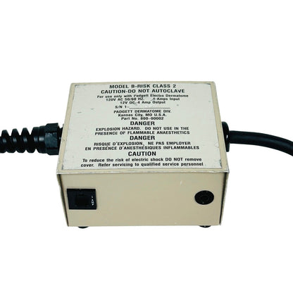 Padgett Power Supply For Dermatome System Electro Model B 120 V