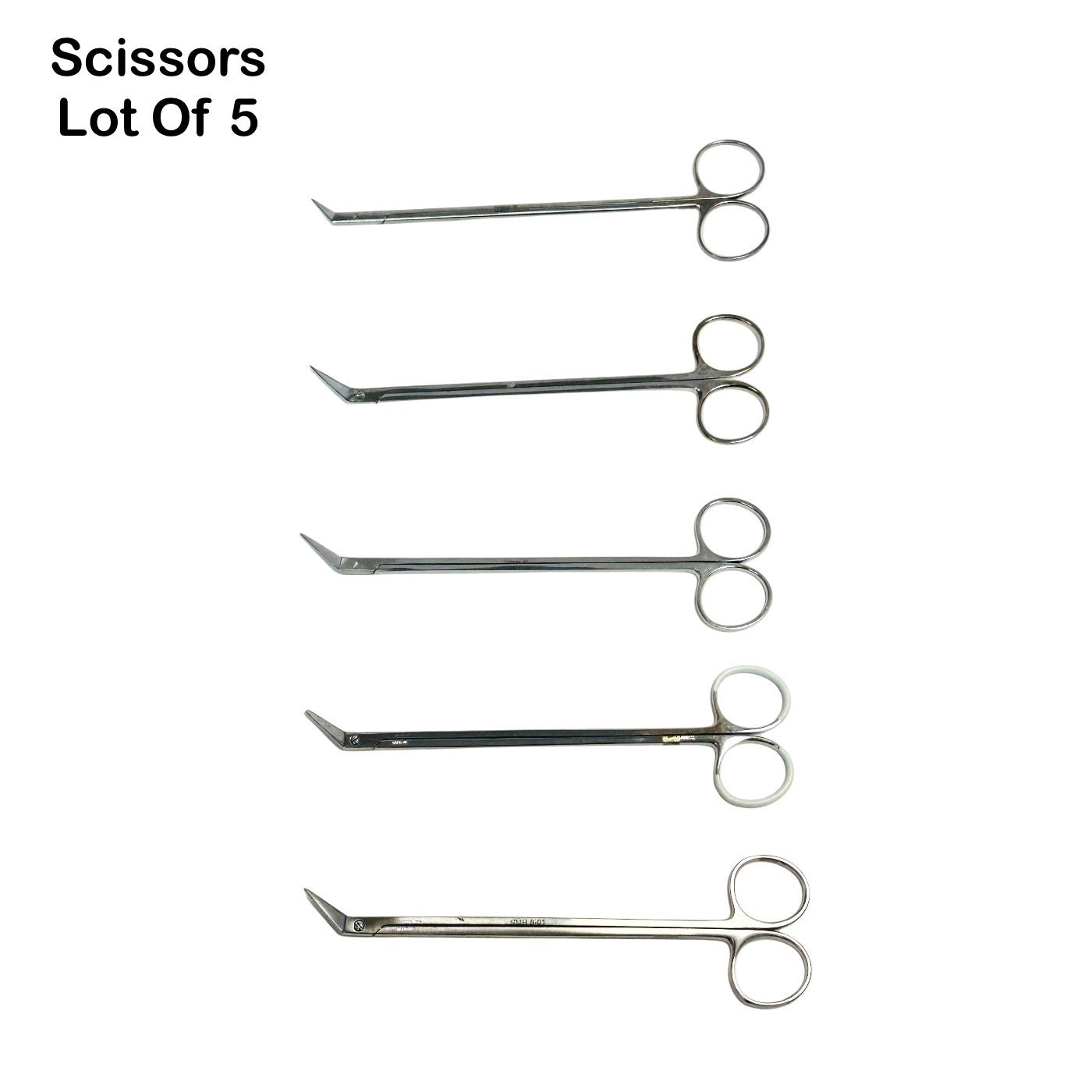 Codman / V Mueller Artery Scissors 45° Angle Lot Of 5