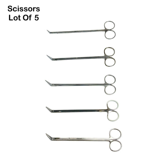 Codman / V Mueller Artery Scissors 45° Angle Lot Of 5
