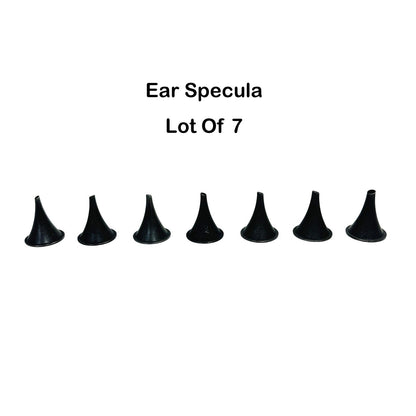 RICHARD Ear Specula Stainless Steel, Ebony, Instrument LOT OF 7