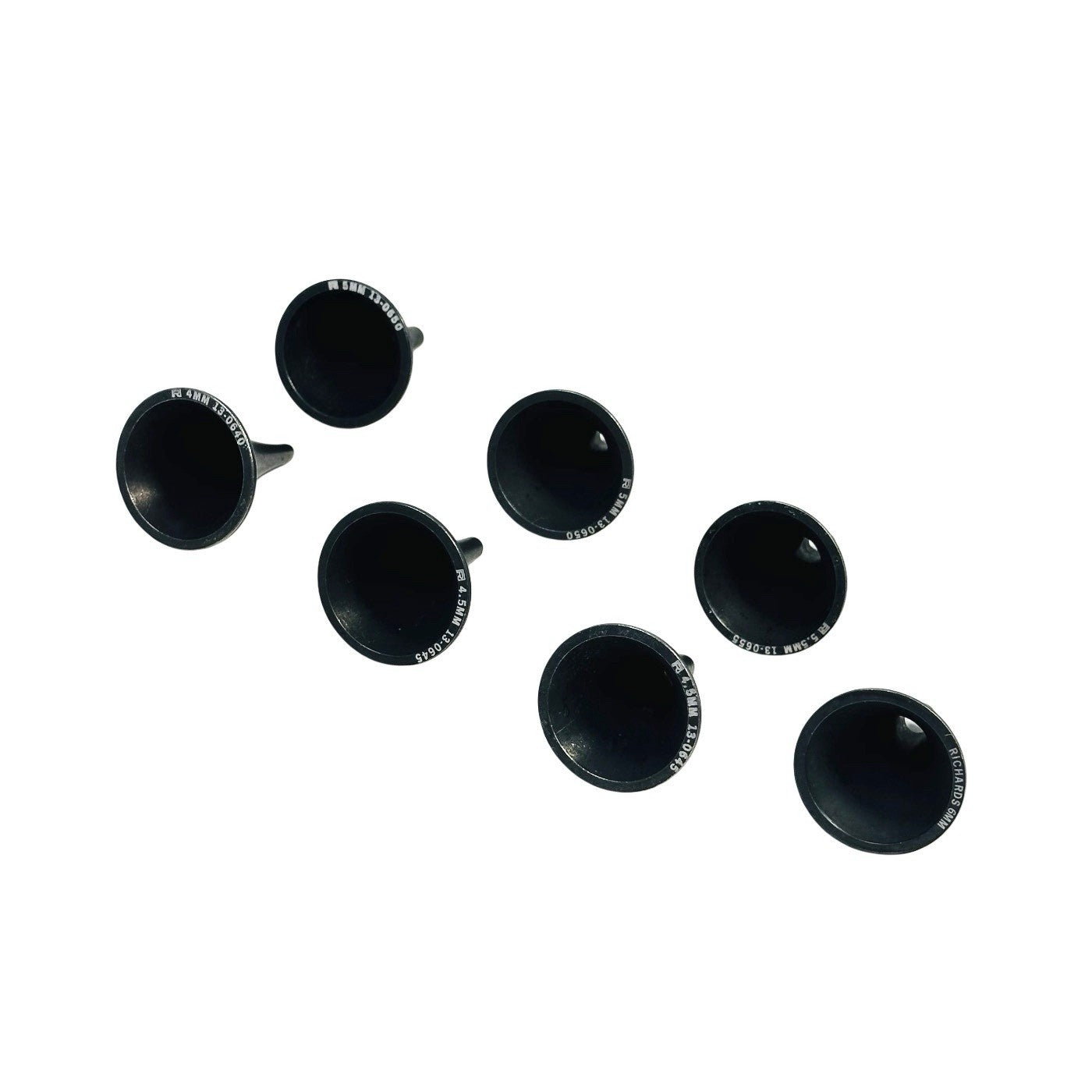 RICHARD Ear Specula Stainless Steel, Ebony, Instrument LOT OF 7