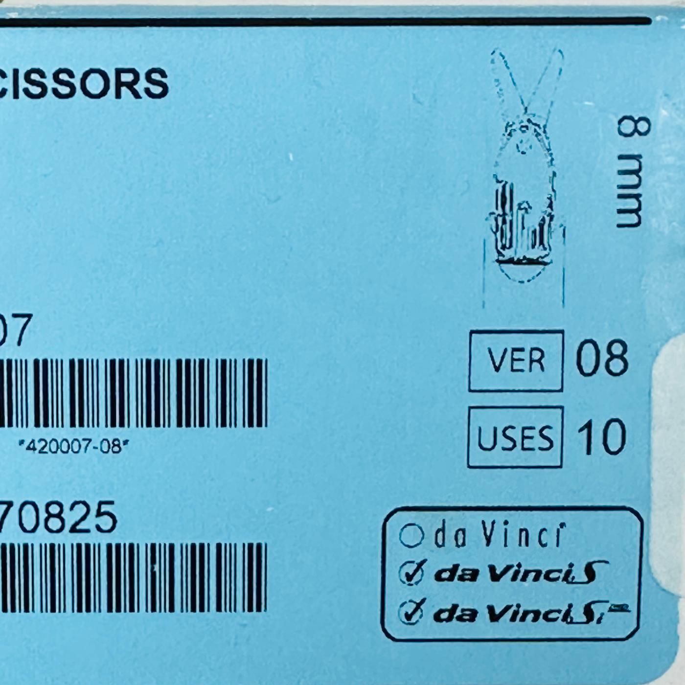 Intuitive Surgical 420007 Da Vinci ROUND TIP SCISSORS 8mm Instrument (NEW)