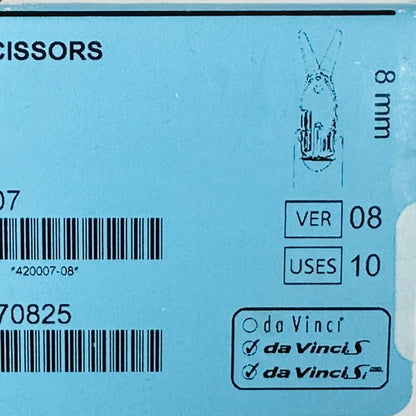 Intuitive Surgical 420007 Da Vinci ROUND TIP SCISSORS 8mm Instrument (NEW)