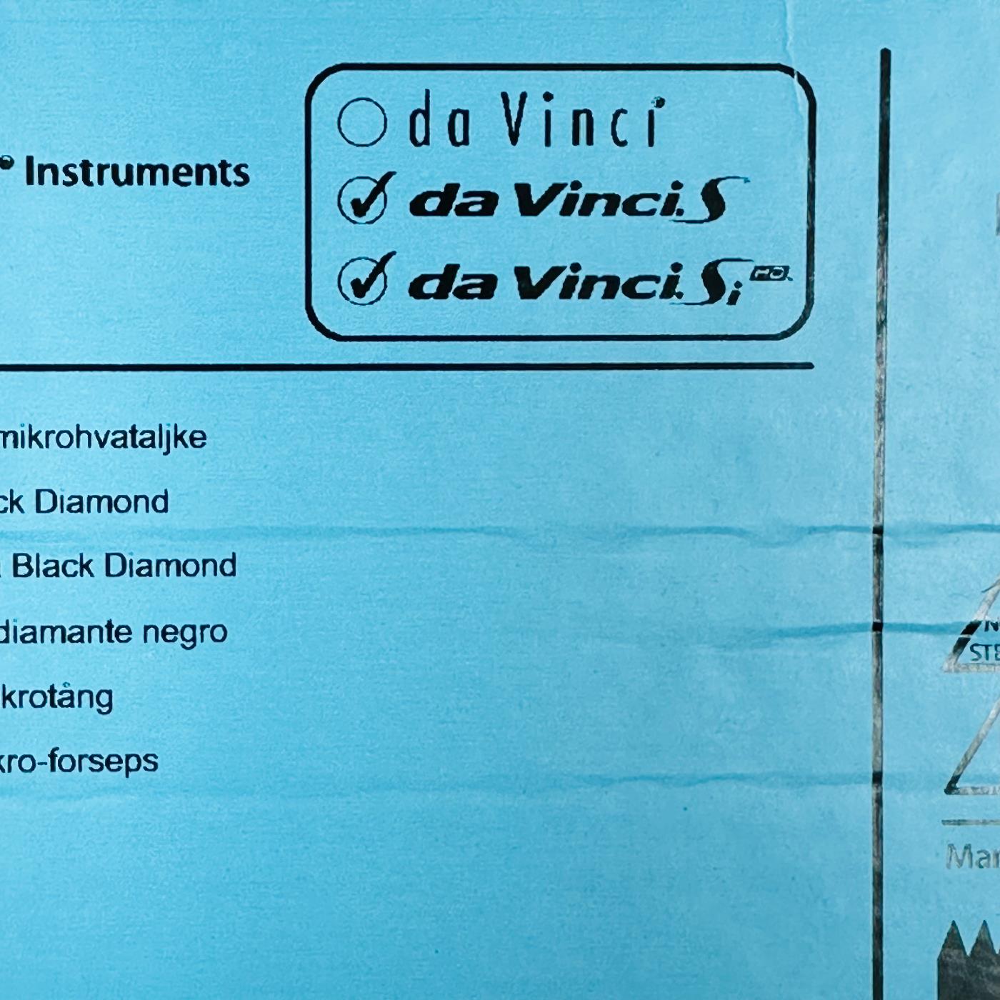 Intuitive Surgical 420033 Da Vinci Black Diamond Micro Forcep 8mm (New)