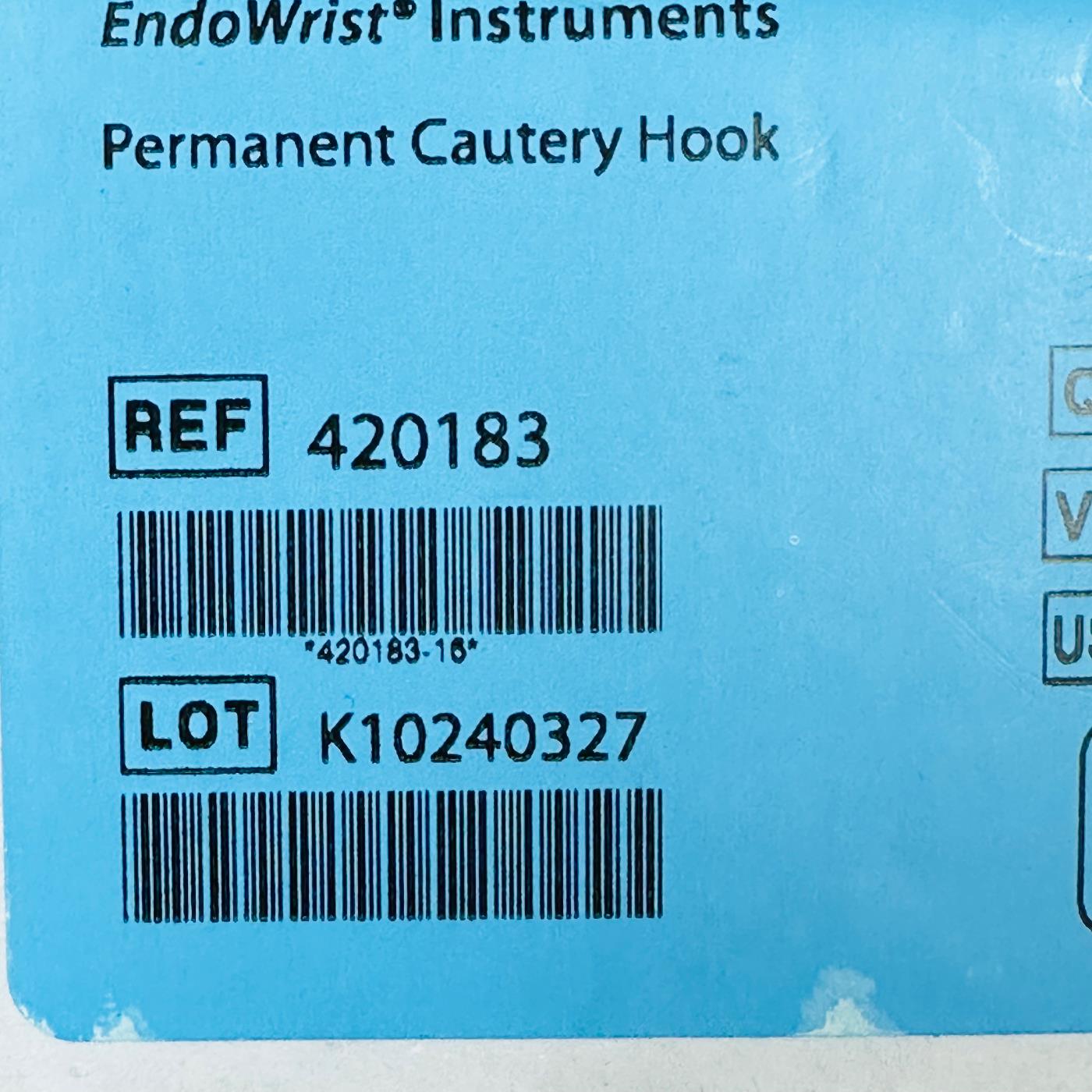 Intuitive Surgical 420183 Da Vinci Permanent Cautery Hook 8mm Instrument (New)