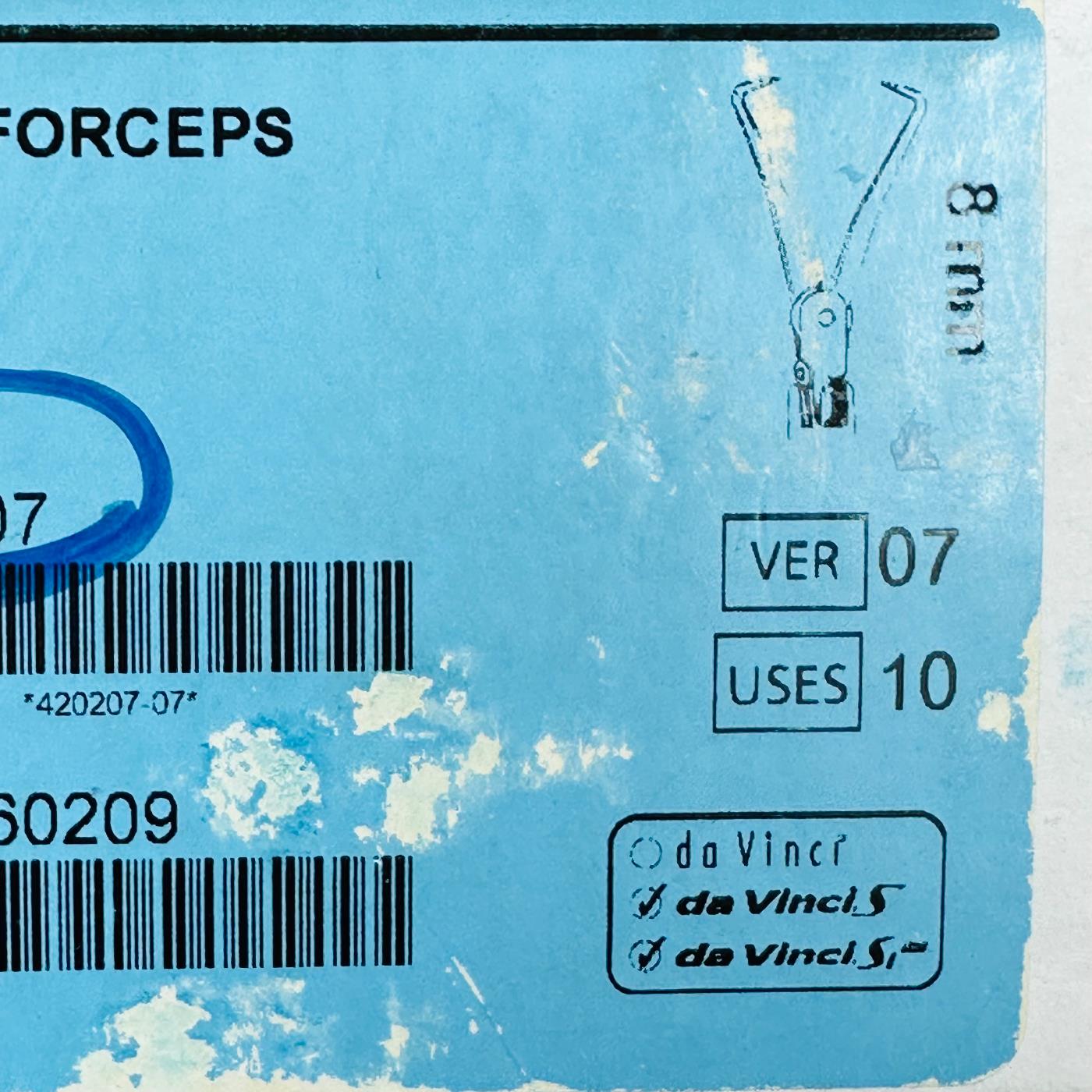 Intuitive Surgical 420207 Da Vinci TENACULUM FORCEPS 8mm Instrument (New)