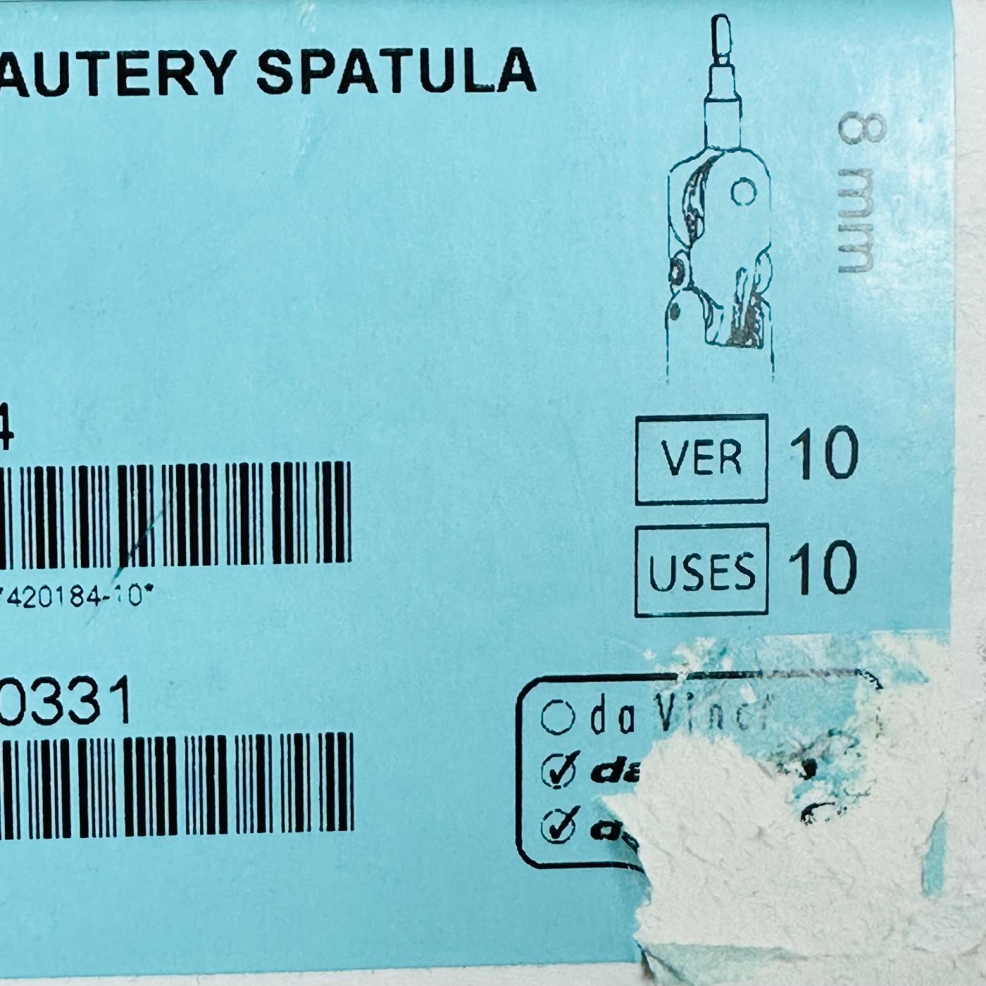 Intuitive Surgical 420184 Da Vinci PERMANENT CAUTERY SPATULA 8mm (New)