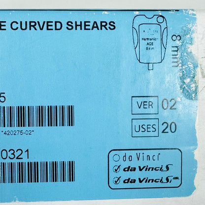 Intuitive Surgical 420275 Da Vinci HARMONIC ACE CURVED SHEARS 8mm (New)