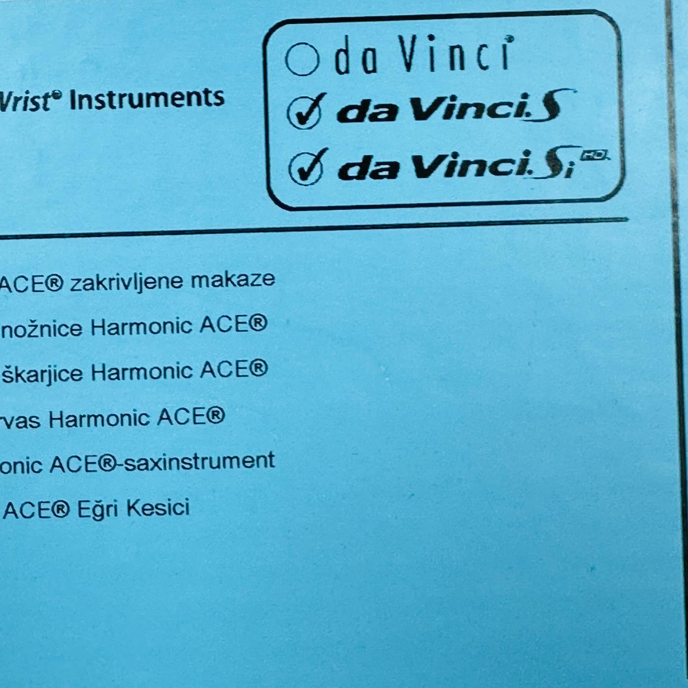 Intuitive Surgical 420275 Da Vinci HARMONIC ACE CURVED SHEARS 8mm (New)