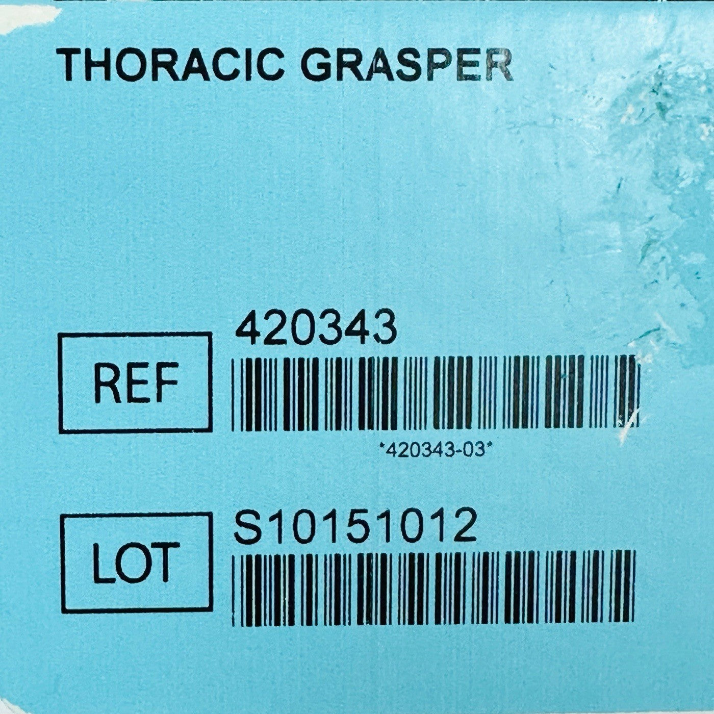 Intuitive Surgical 420343 Da Vinci THORACIC GRASPER 5mm Instrument (New)