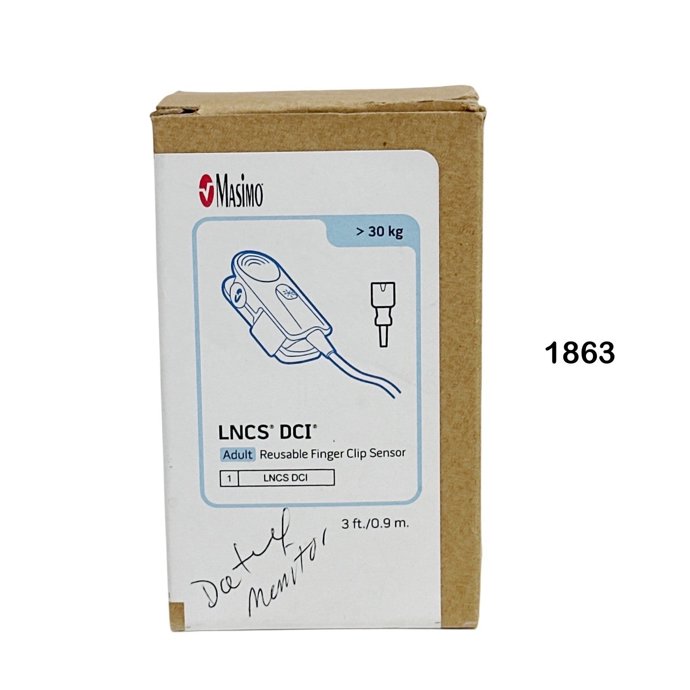 Masimo 1863 o2 Sensor Lncs Adult Reusable 3 Foot Cord